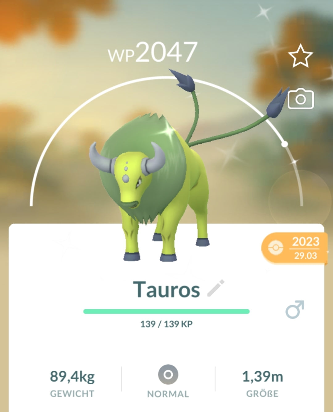 ✨#128 Tauros Pokémon Go✨