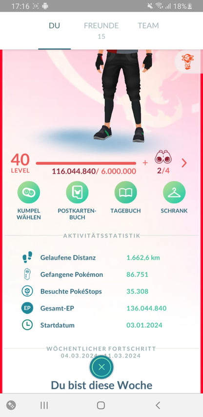 ✨ Level 40 Account Pokémon Go ✨(133)