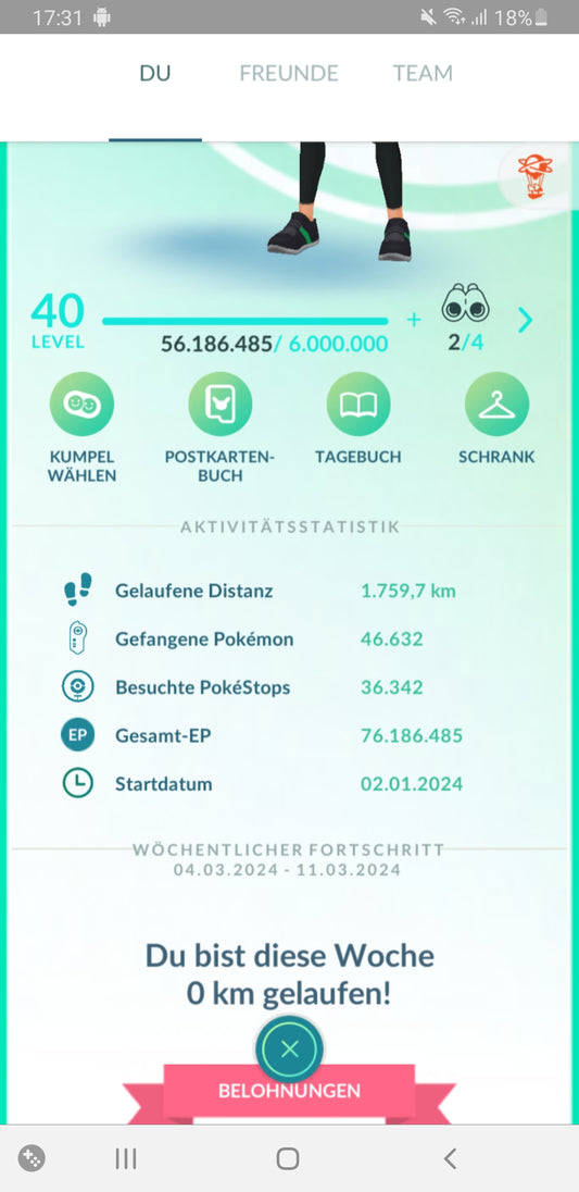 ✨ Level 40 Account Pokémon Go ✨(132)