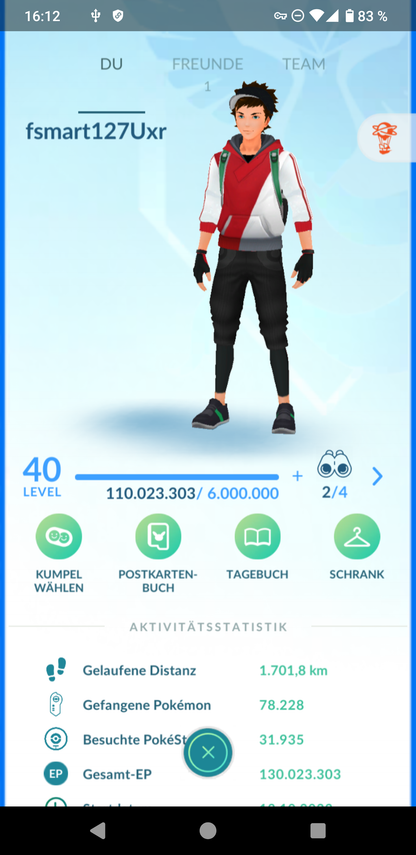 ✨ Level 40 Account Pokémon Go ✨(127)