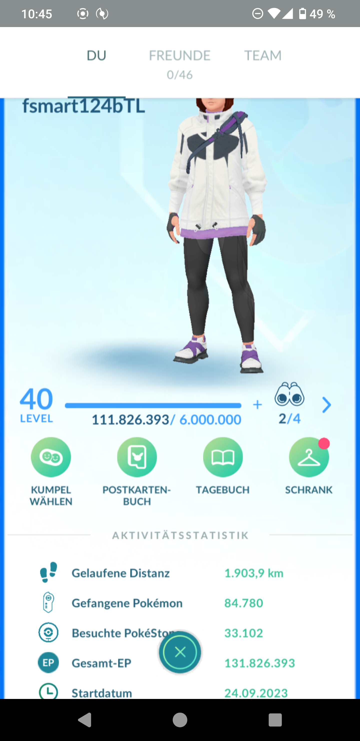 ✨ Level 40 Account Pokémon Go ✨(124)