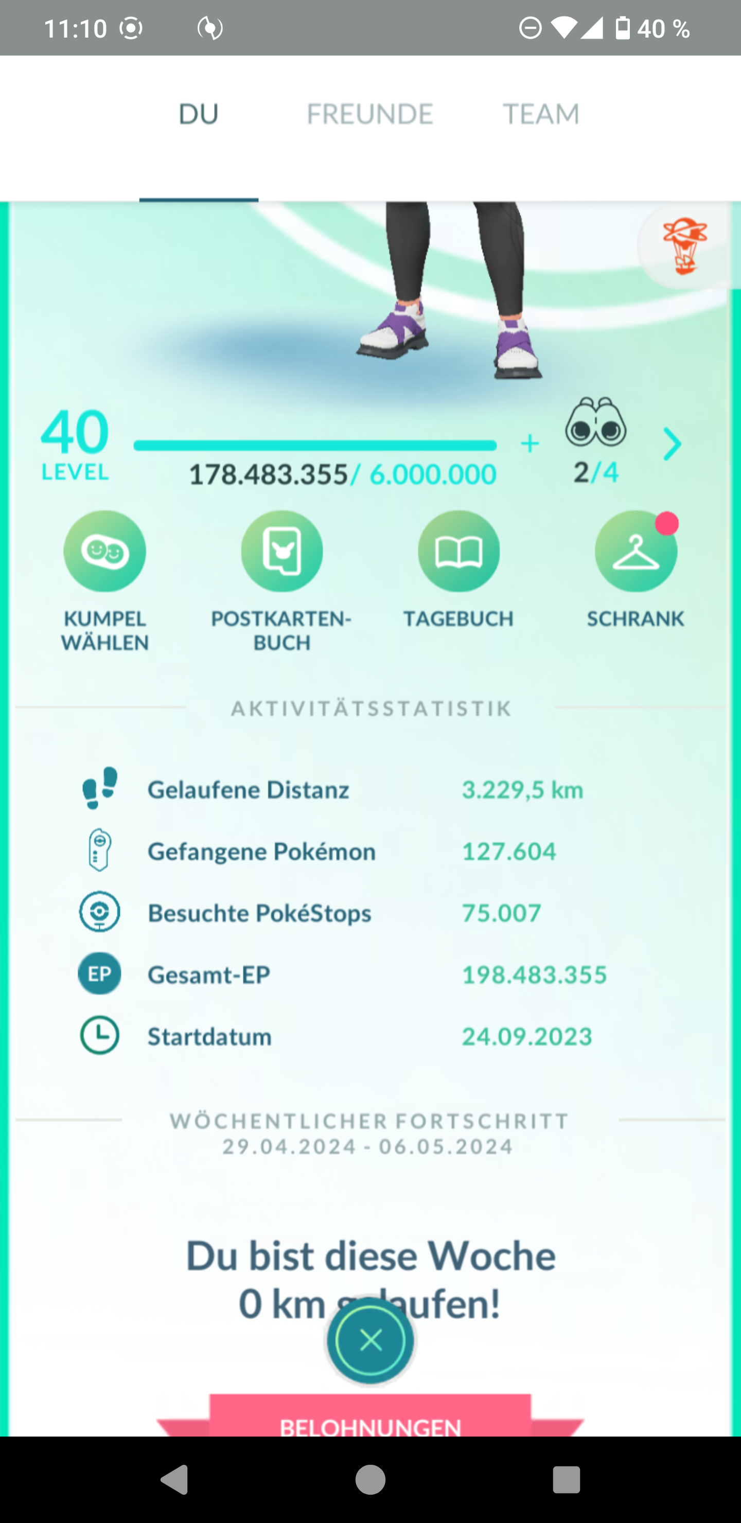 ✨ Level 40 Account Pokémon Go ✨(120)